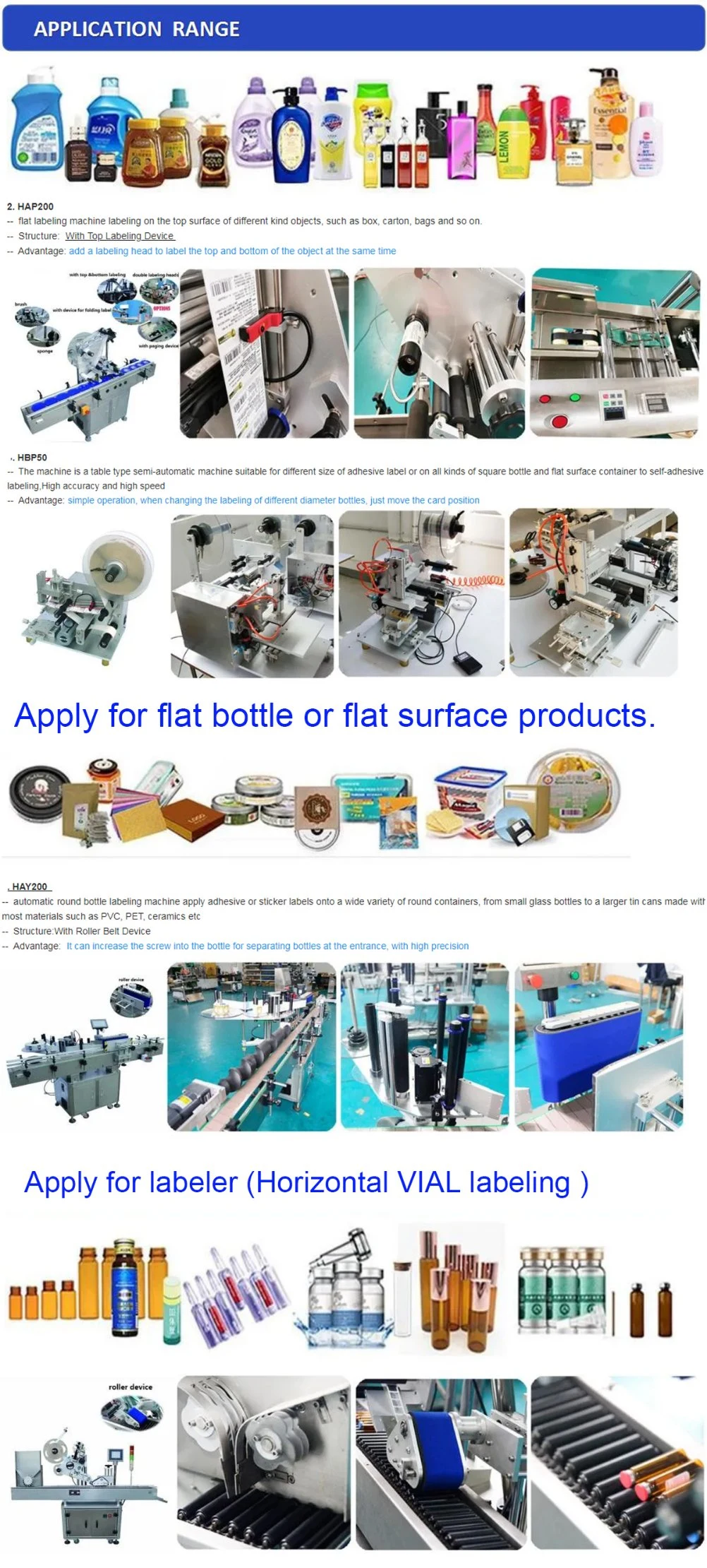 Multi Function Industrial Fully Automatic Small Adhesive Sticker Single Double Side Label Square Round Flat Surface Plastic Cosmetic Bottle Labeling Machine