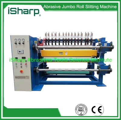 Máquina cortadora longitudinal de rollos Jumbo de alta calidad Isharp para cinta abrasiva