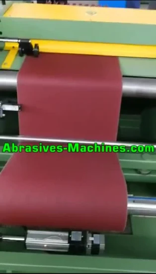 Máquina cortadora de rollos estrechos con cinta abrasiva con certificado CE