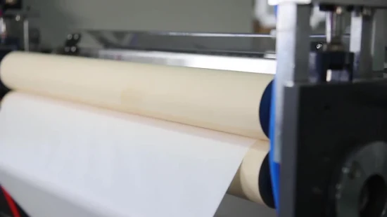 Máquina cortadora y rebobinadora de película estirable de papel Kraft Máquina cortadora de rollos no tejidos con correa abrasiva